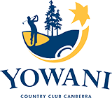 Yowani Country Club Canberra logo showing golfer silhouette, tree, and star.